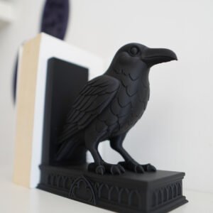 Gothic Raven Bookend