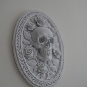 Skull Wall Art with Roses